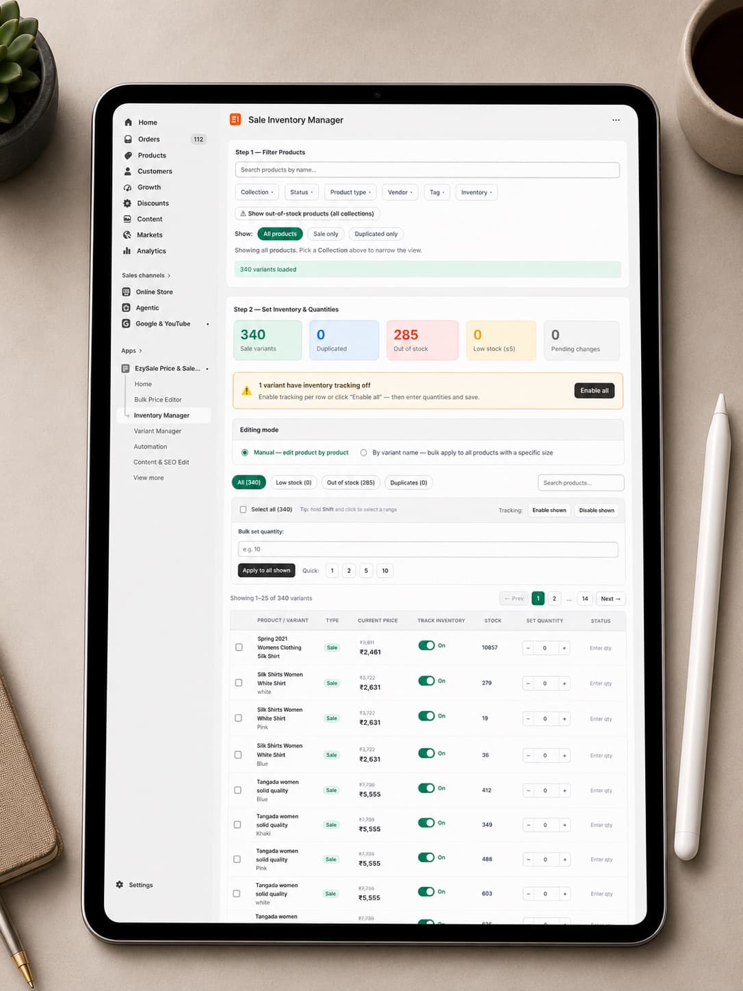 EzySale detail 2