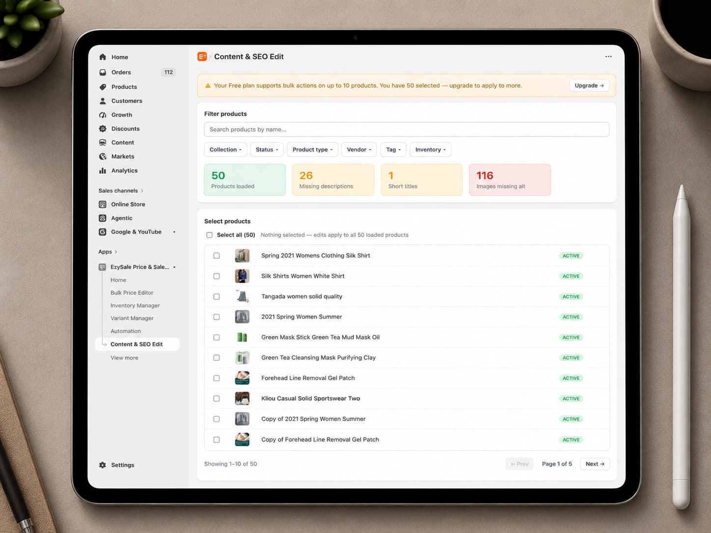 EzySale — Shopify App